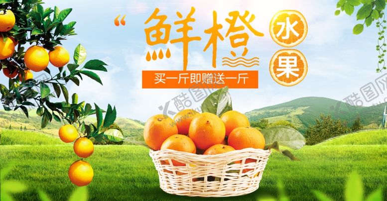 编号：27151710070210543589【酷图网】源文件下载-新鲜脐橙新鲜水果海报