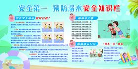 预防溺水公益宣传展板素材