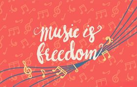 抽象音乐音符装饰素材