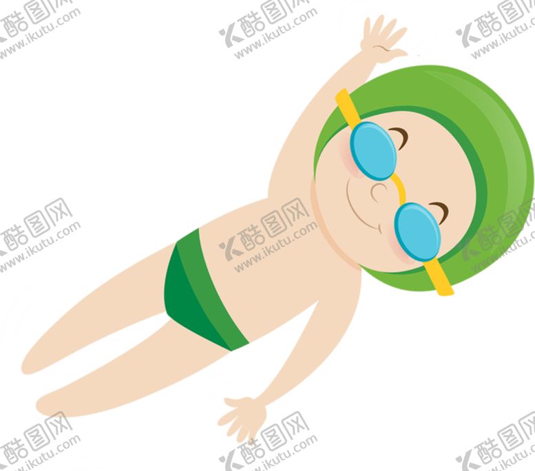 编号：56072102041427319109【酷图网】源文件下载-游泳卡通人