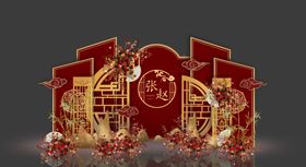 复古婚礼背景