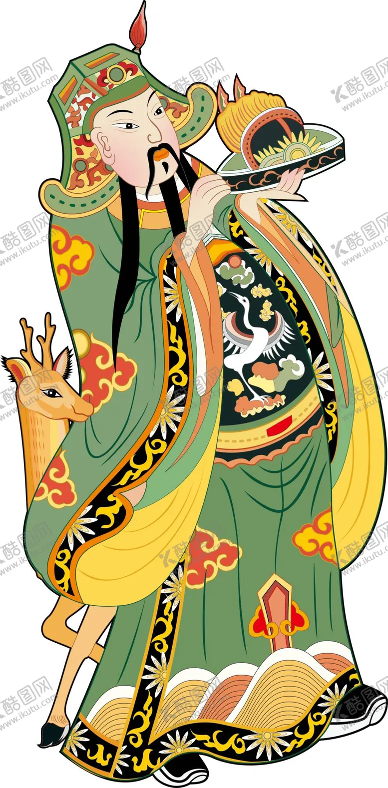 编号：74813209191206095861【酷图网】源文件下载-门神 财神