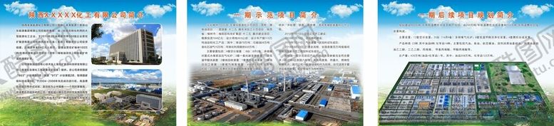 编号：80085002011027128761【酷图网】源文件下载-煤矿化工厂展板