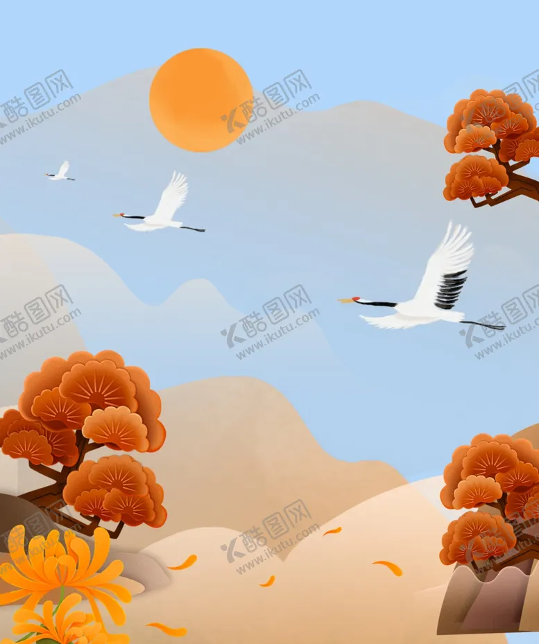 编号：25708902240219219594【酷图网】源文件下载-手绘秋天风景