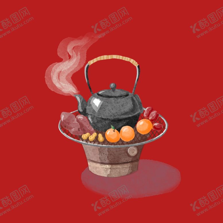 编号：68958601141334201624【酷图网】源文件下载-手绘围炉煮茶