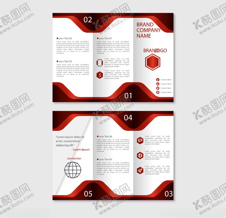 编号：40094409230105514828【酷图网】源文件下载-企业三折页