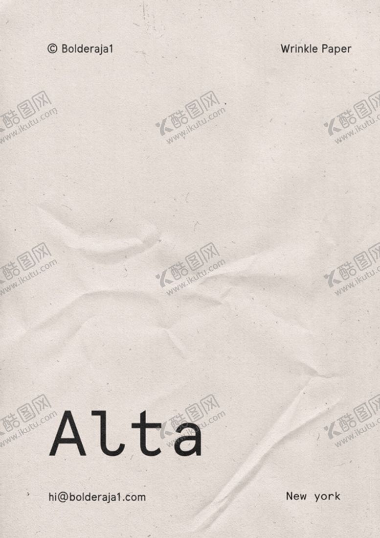 编号：70895610060228232581【酷图网】源文件下载-纸张褶皱样机