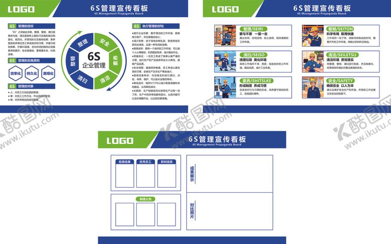 编号：58946206300549126661【酷图网】源文件下载-6S管理看板