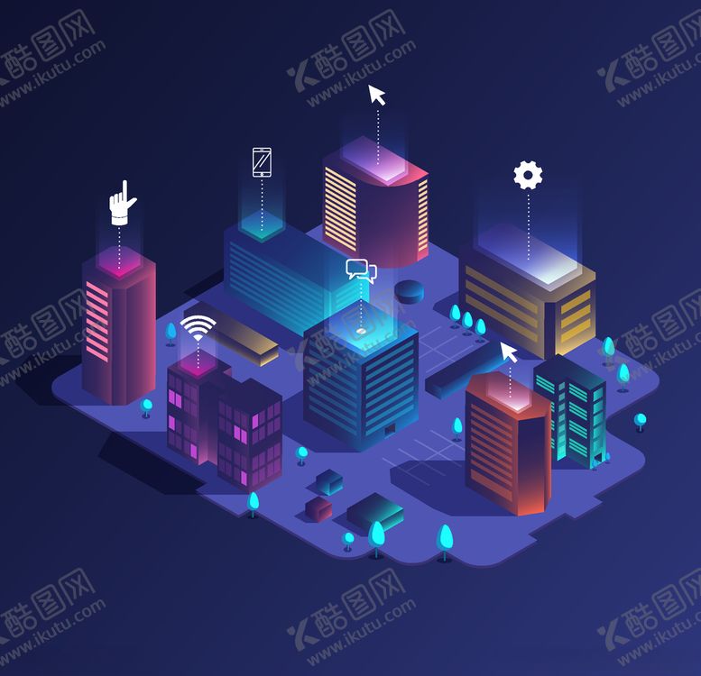 编号：27393305041158478676【酷图网】源文件下载-等距视角插画