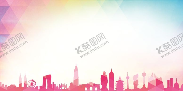 编号：63926010070807276944【酷图网】源文件下载-炫彩城市背景