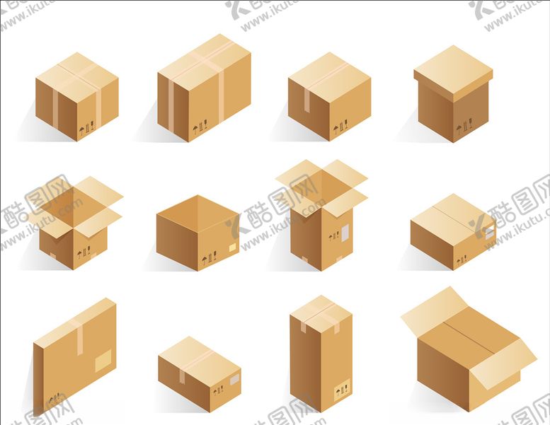 编号：88630109290040116087【酷图网】源文件下载-纸箱子