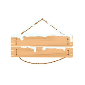 卡通对话框木板雪