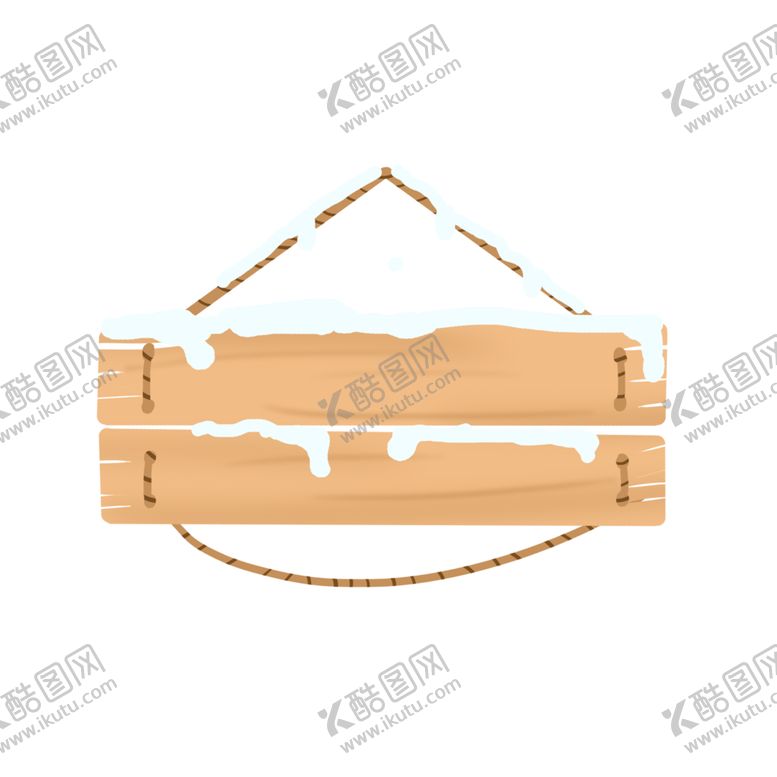 编号：68990509300636481918【酷图网】源文件下载-卡通对话框木板雪