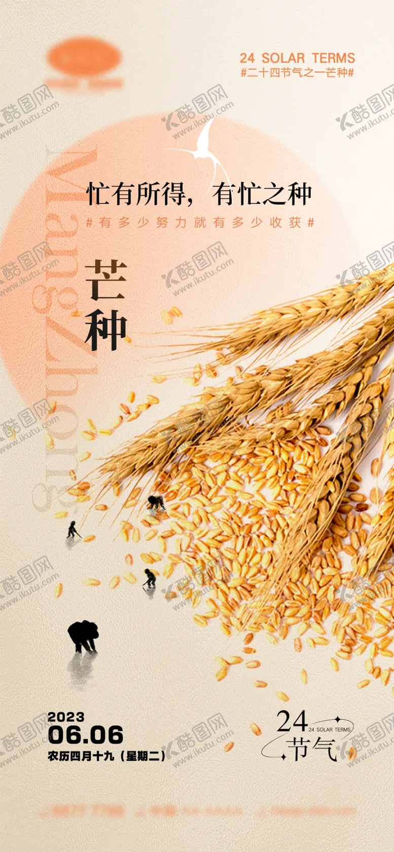 编号：98226002200252035193【酷图网】源文件下载-芒种节气海报