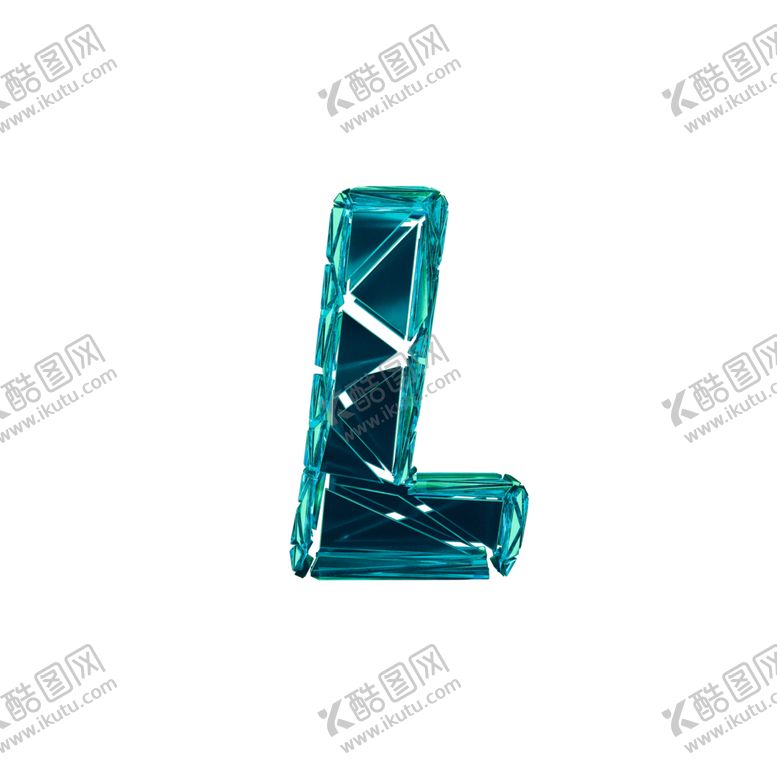 编号：63212710290926184312【酷图网】源文件下载-3D破碎数字L