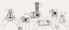 手绘漫画拍照插画插图