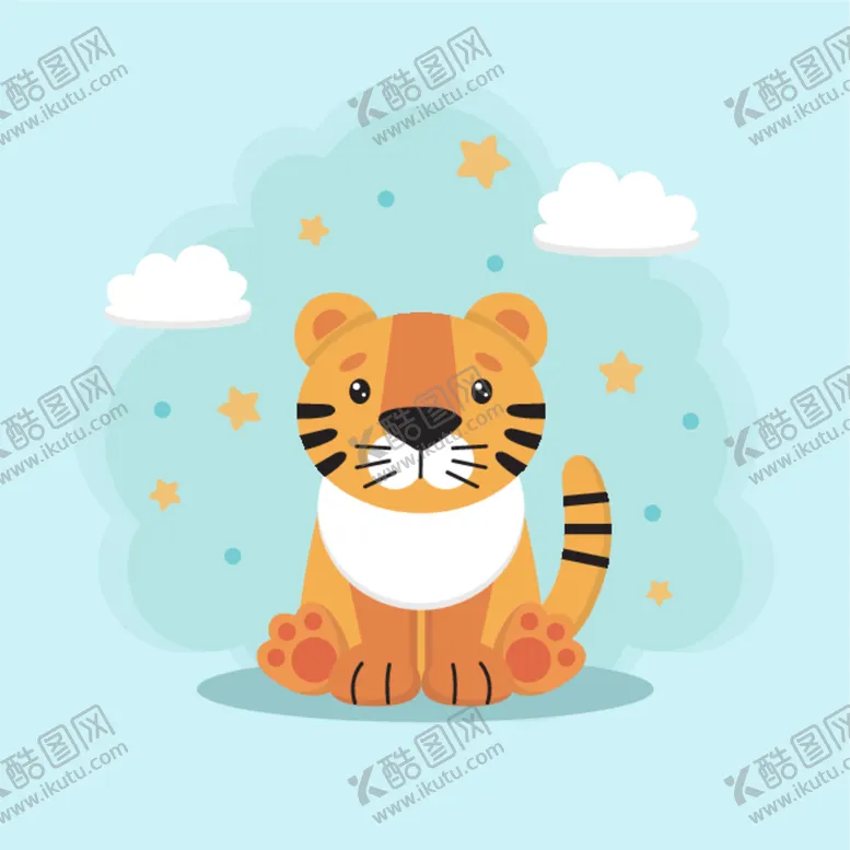 编号：53949312271935487388【酷图网】源文件下载-手绘老虎