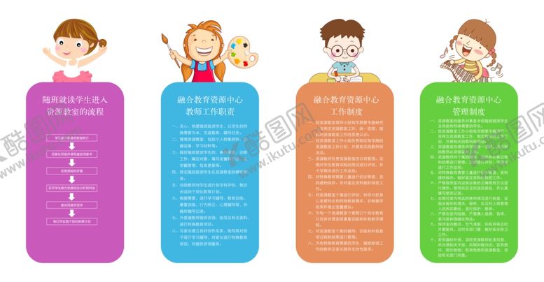 编号：38604905131713467929【酷图网】源文件下载-幼儿园卡通制度牌儿童色彩宣传