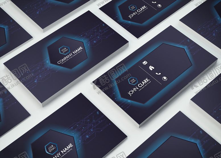 编号：15405010060031327185【酷图网】源文件下载-矢量名片模板