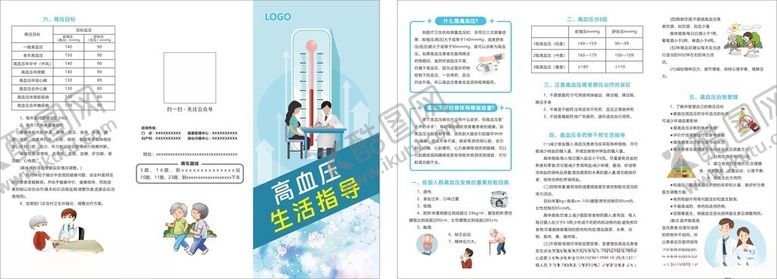 编号：95151209292018219734【酷图网】源文件下载-高血压生活指导三折页