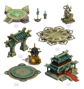 游戏房屋建筑物元素