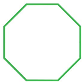 八角形线框素材