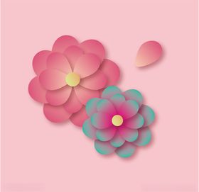 花矢量元素广告设计
