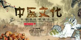 传统中国风中医养生展板