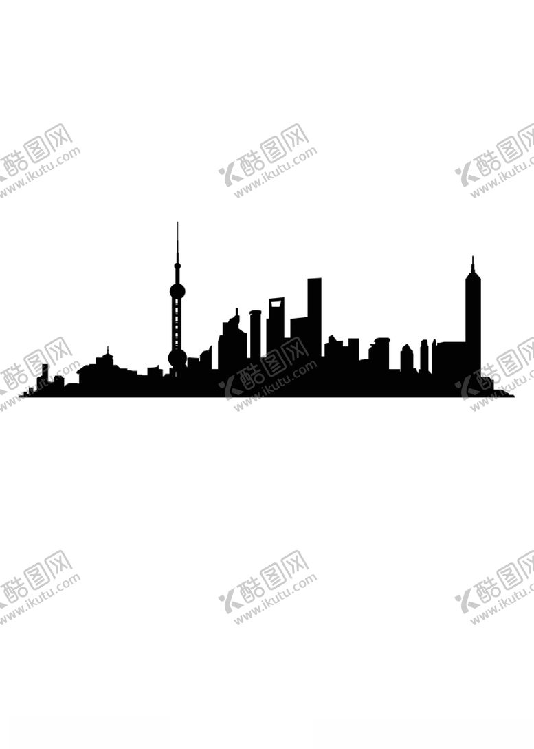 编号：27923309131955332516【酷图网】源文件下载-上海剪影