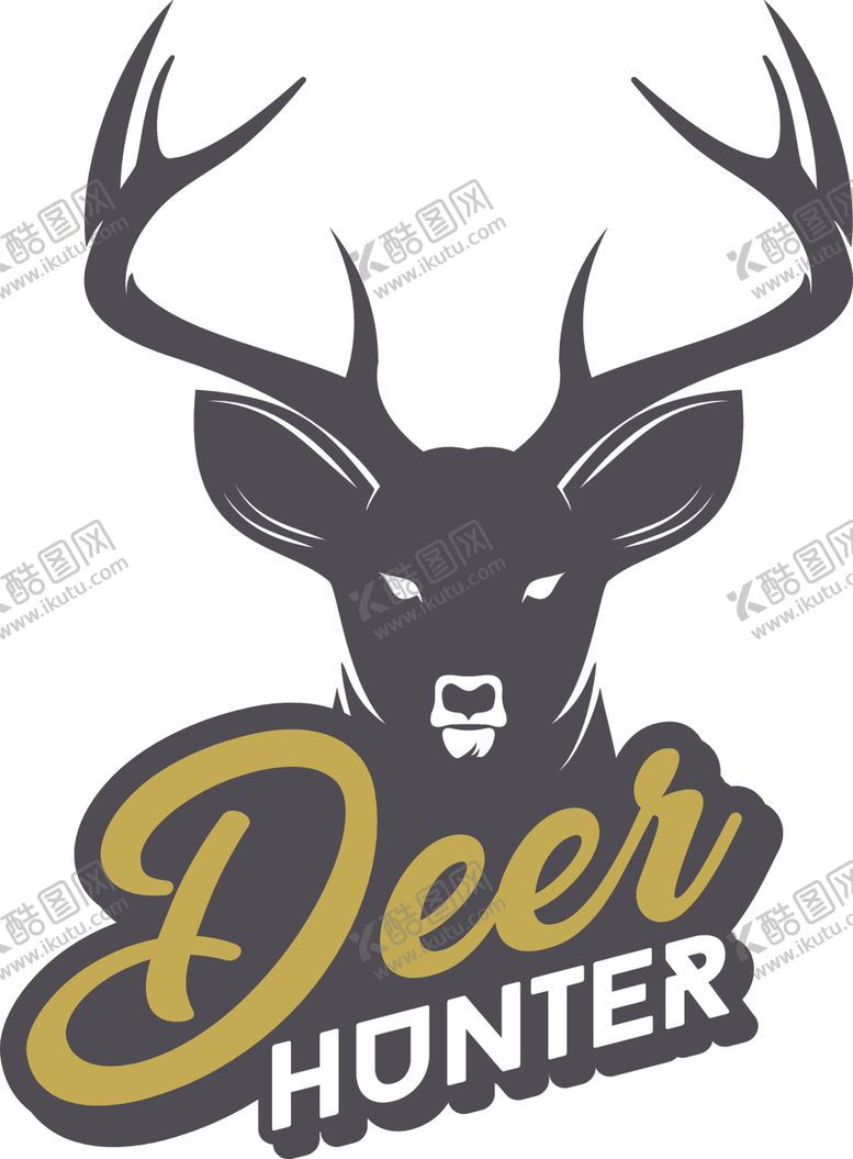 编号：53166709200823317962【酷图网】源文件下载-鹿头标志