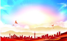 背景展板模会议日程kv设计