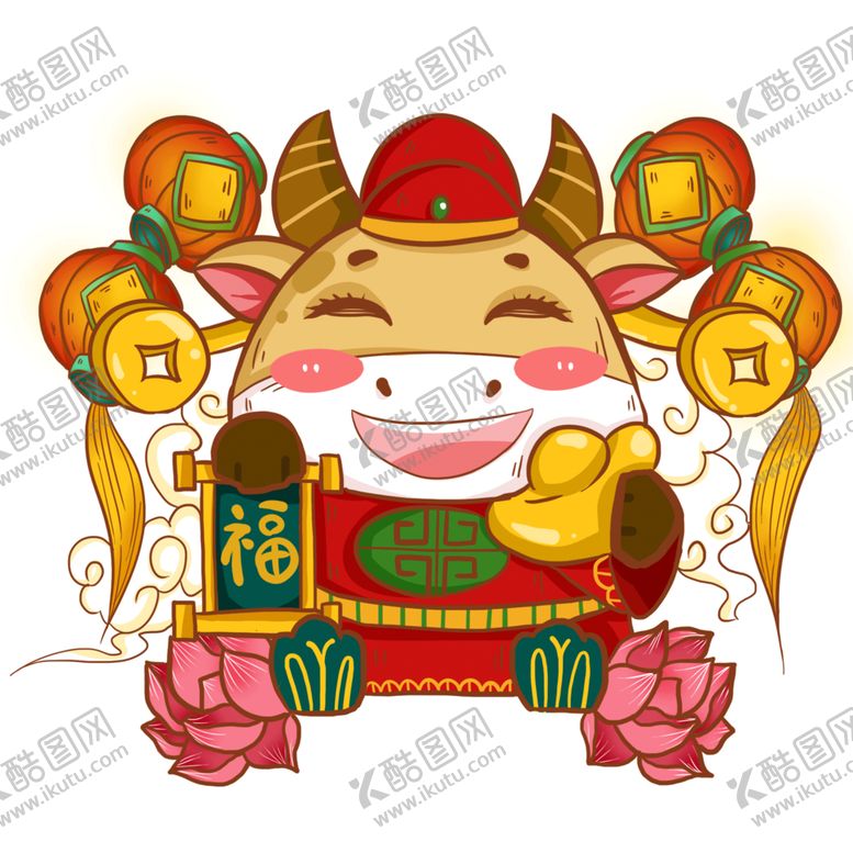 编号：64536504210745061327【酷图网】源文件下载-卡通牛