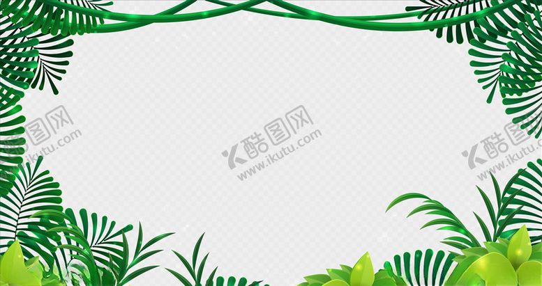 编号：88926206260202498000【酷图网】源文件下载-绿植图框