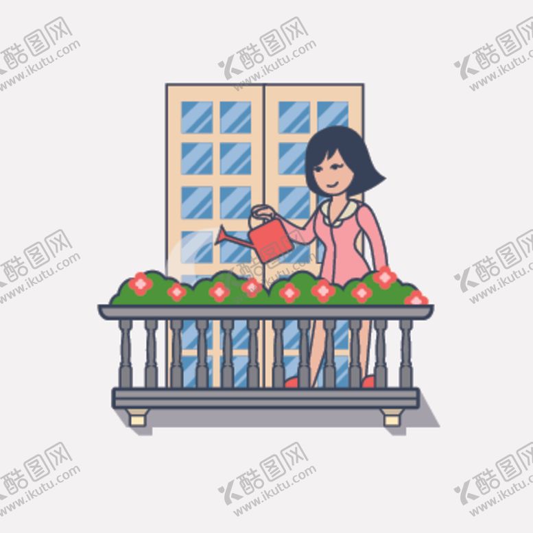 编号：42225607040235154467【酷图网】源文件下载-简约人物生活场景插画