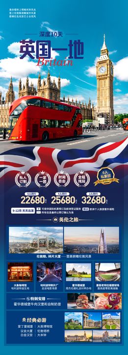 英国旅游海报