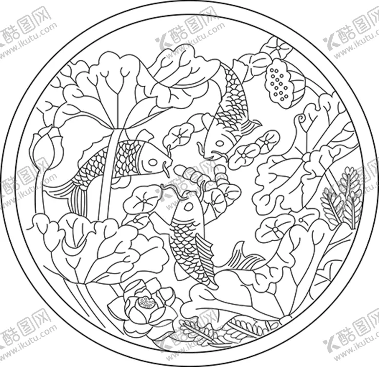 编号：98854802130734339024【酷图网】源文件下载-莲年有鱼