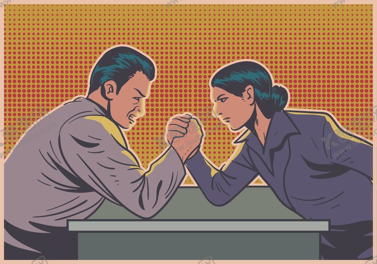 编号：42905206171021518461【酷图网】源文件下载-扳手腕卡通