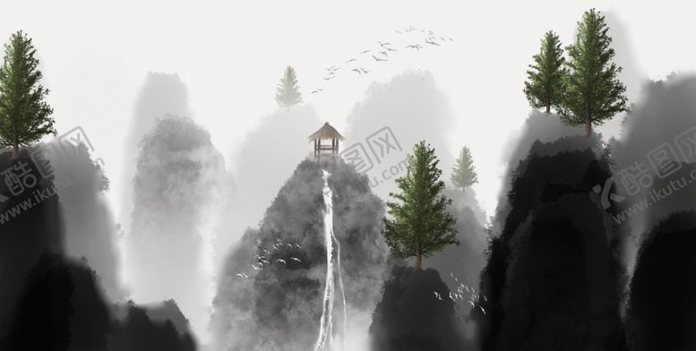 编号：93748006231723266254【酷图网】源文件下载-水墨山水