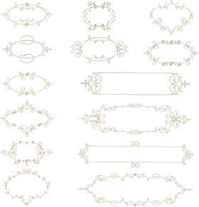 美式古典花纹