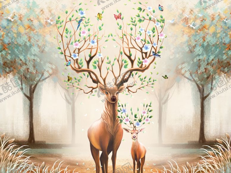 编号：42021710070621133767【酷图网】源文件下载-创意国潮装饰画图片