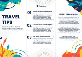 旅行小贴士宣传页设计