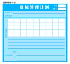 学校目标管理计划