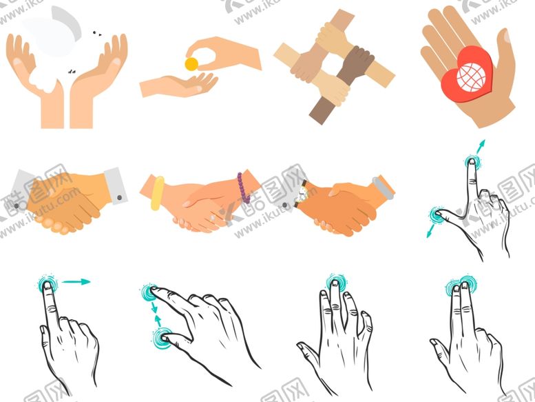 编号：72528009090011522563【酷图网】源文件下载-手势