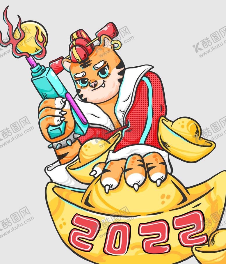 编号：86357109251602302305【酷图网】源文件下载-老虎插画
