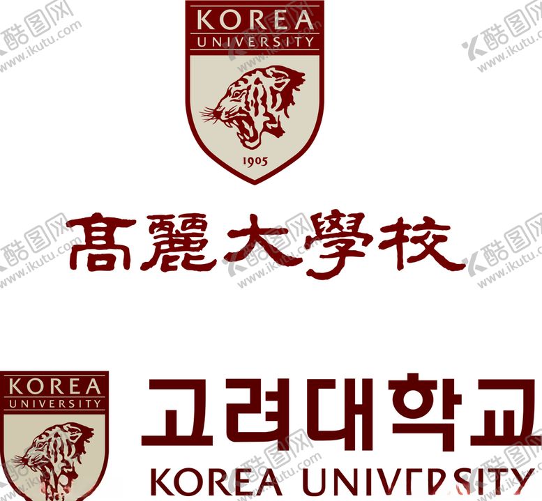 编号：51018807040345112284【酷图网】源文件下载-韩国高丽大学校徽矢量图文件