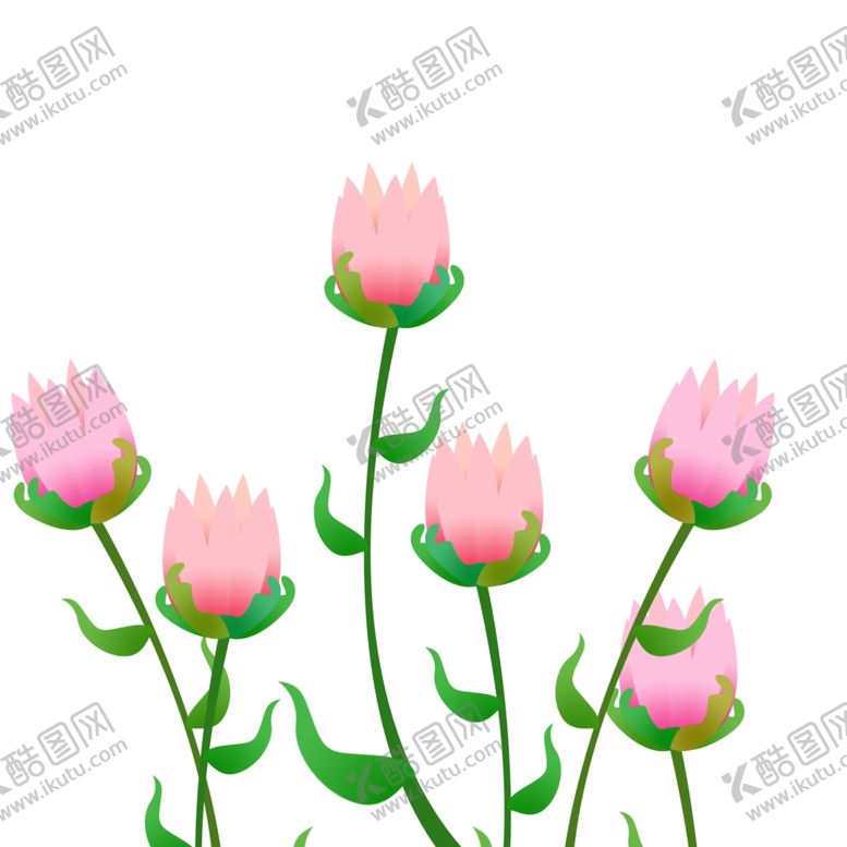 编号：80553807022240048181【酷图网】源文件下载-卡通鲜花装饰元素