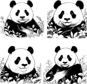 四张图片素材