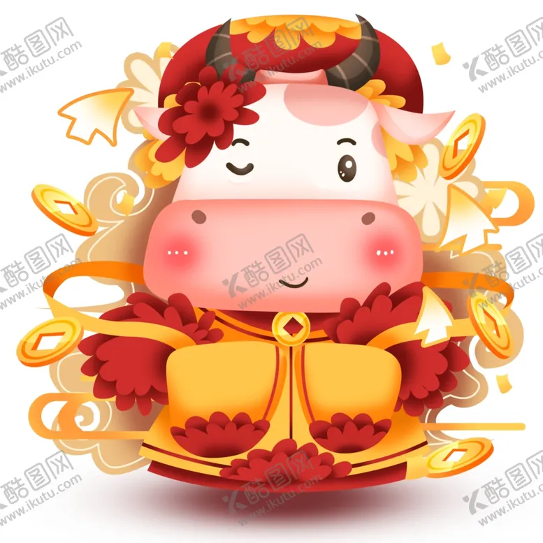编号：74291106252125364443【酷图网】源文件下载-2021金牛送福牛年