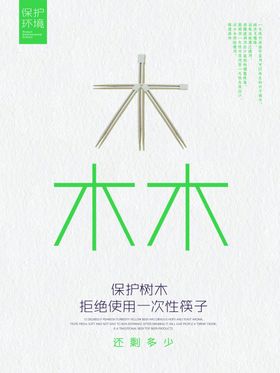 保护森林公益海报