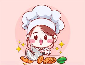 卡通厨师